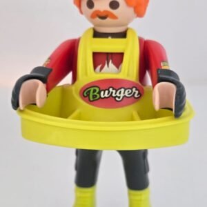 Figura playmobil repartidor Hamburguesas